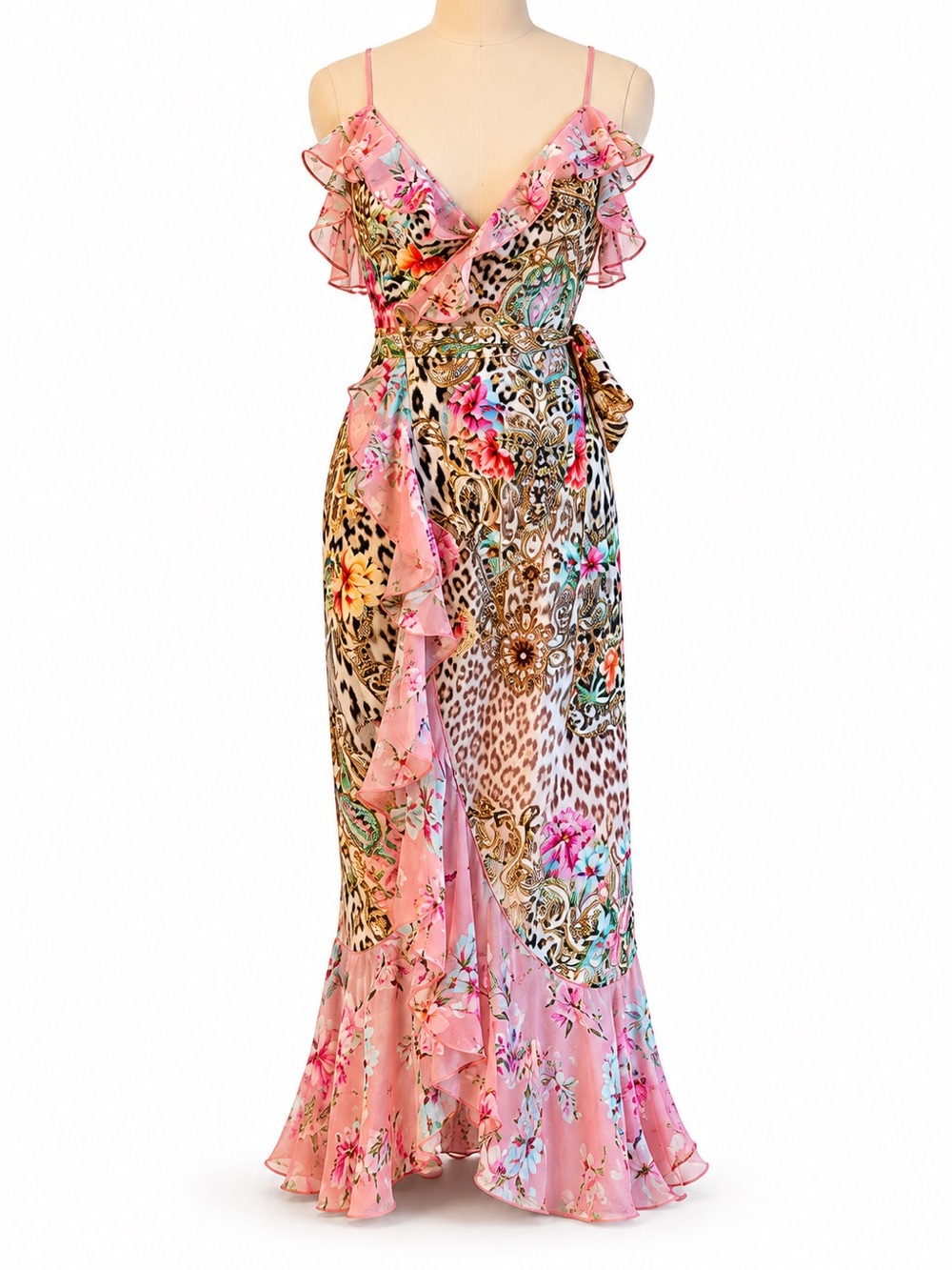 CAMILLA Long Wrap Dress With Frill ✨ - Picture 3 of 6